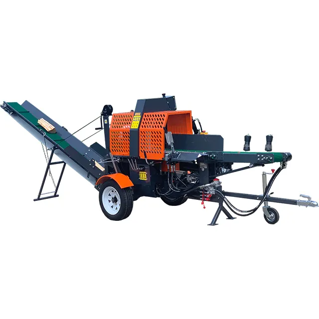Gardening Tools Video - 20톤 고성능 목재 가공기/통나무 분할기 중국산