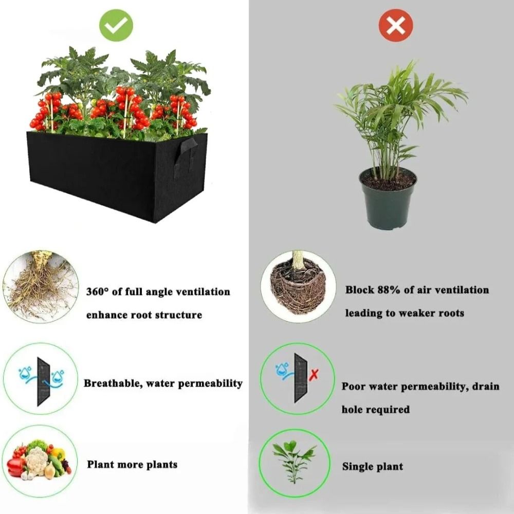 고품질 펠트 정원 재배 가방 (손잡이 포함) 다양한 크 - Gardening Tools Quality 리뷰 및 가격