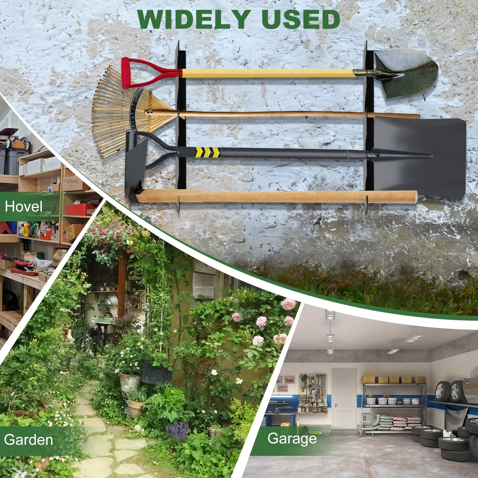 튼튼한 금속 정원 도구 홀더 (삽과 갈퀴 보관 가능), - Gardening Tools Storage 리뷰 및 가격