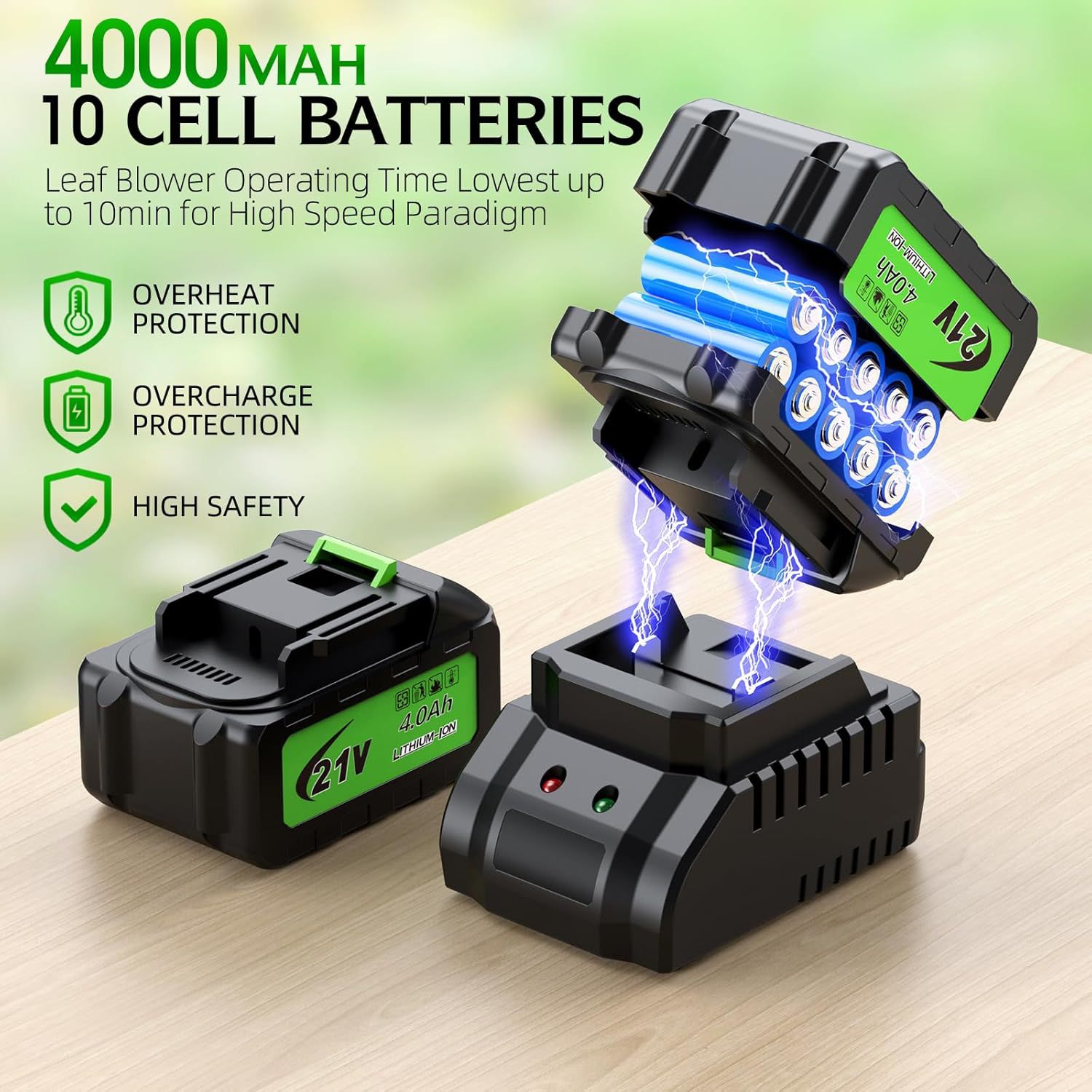 무선 전기 잎 송풍기 휴대용 경량 리튬 배터리 정원 잔 - Gardening Tools Battery Powered 리뷰 및 가격