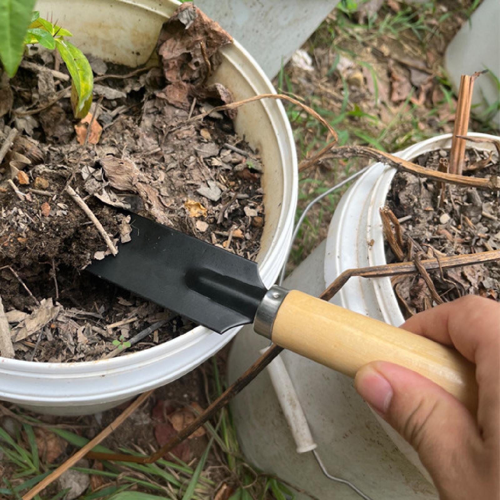 작은 정원용 삽, 목재 손잡이 다기능 원예 도구, 손삽 - Gardening Tools For Digging 리뷰 및 가격
