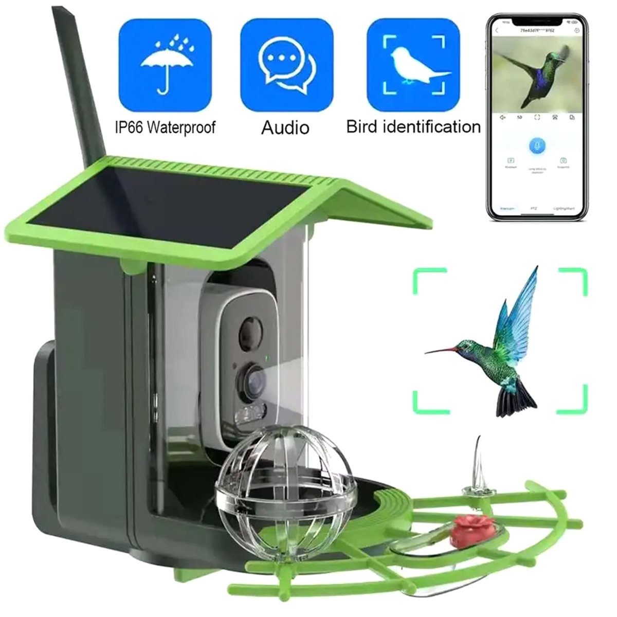 AI 종 식별 기능이 있는 ABPP 스마트 새 모이통  - Gardening Tools Video 리뷰 및 가격