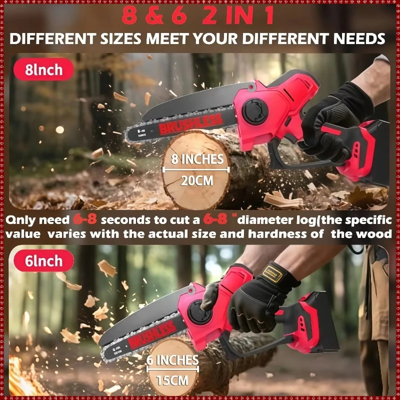 미니 브러시리스 무선 전기 체인톱 정원 나무 다듬기용  - Gardening Tools Battery Powered 리뷰 및 가격