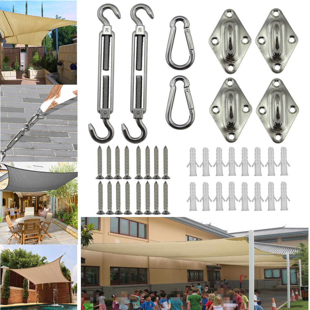 스테인리스 스틸 선쉐이드 세일 설치 부속품 세트 헤비  - Gardening Tools Kit For Home Garden 리뷰 및 가격